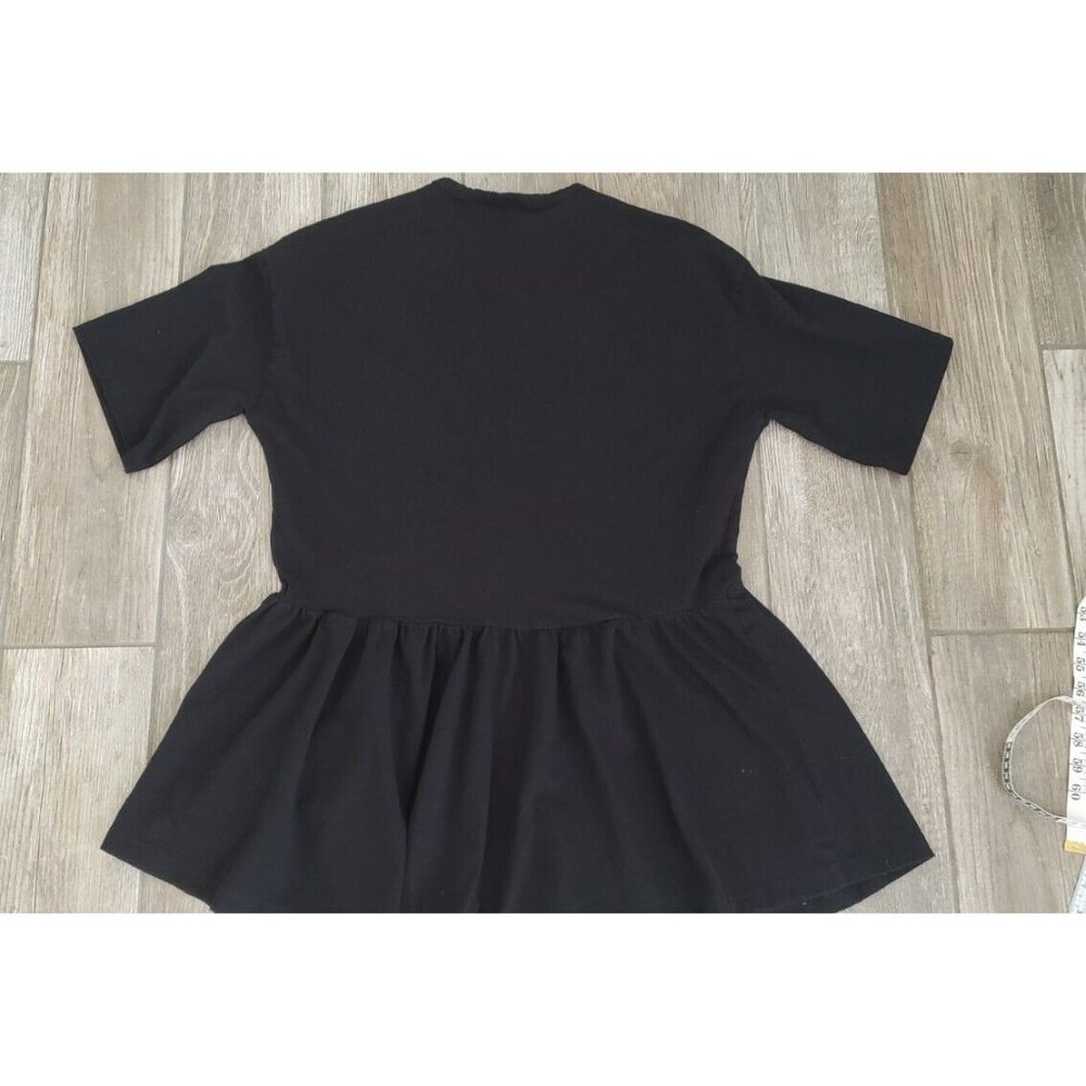 Asos Peplum Top Shortsleeve Black Sz 4